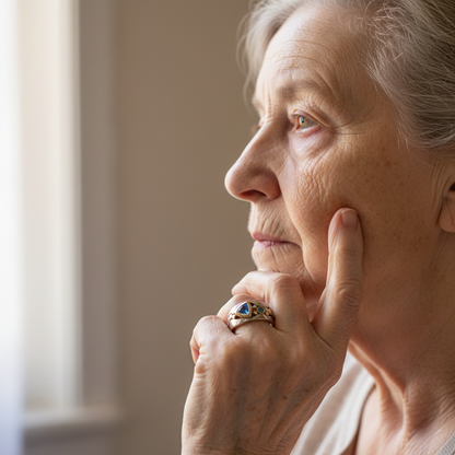 Vintage Blauer Kristallring